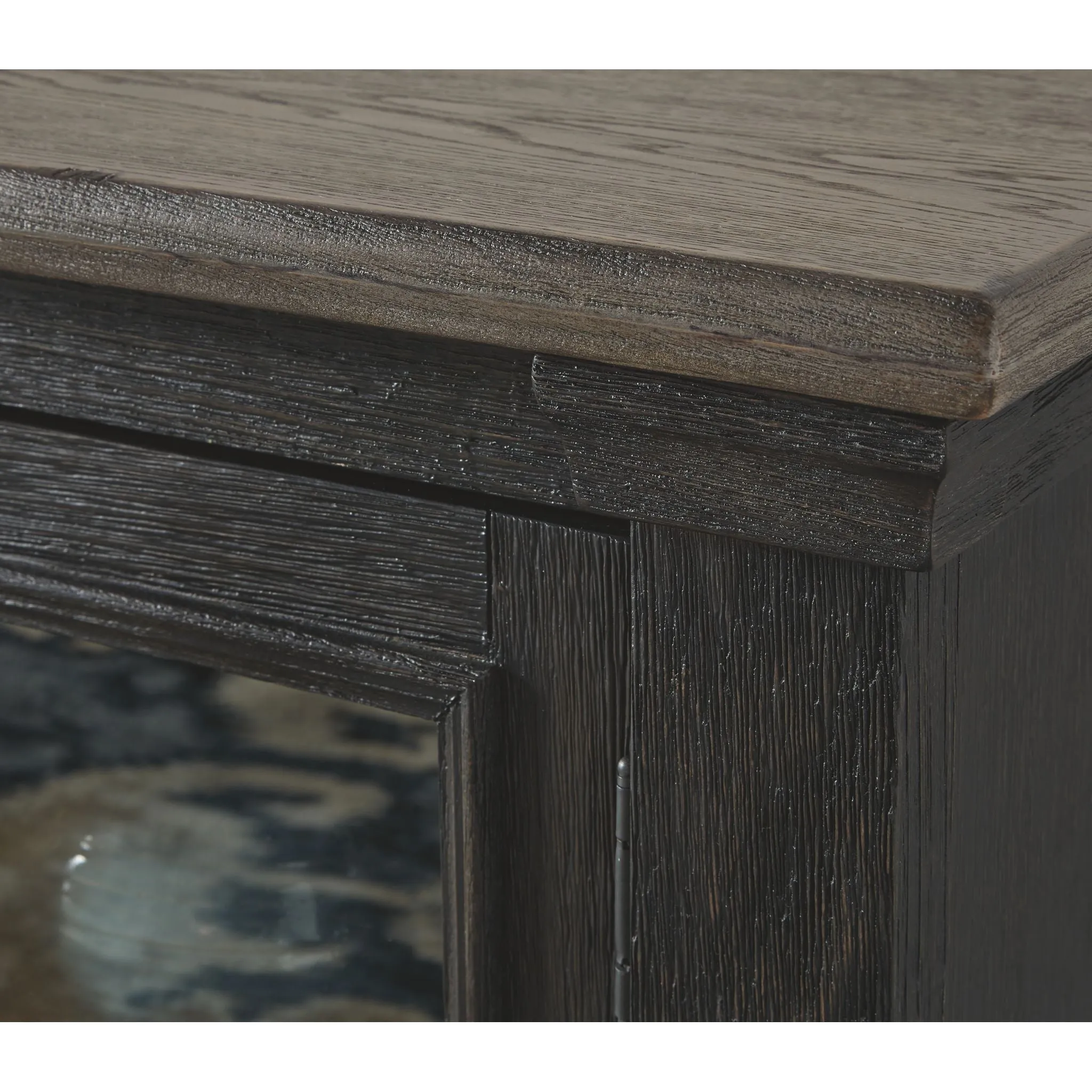 Tyler Creek TV Stand - Black/Gray